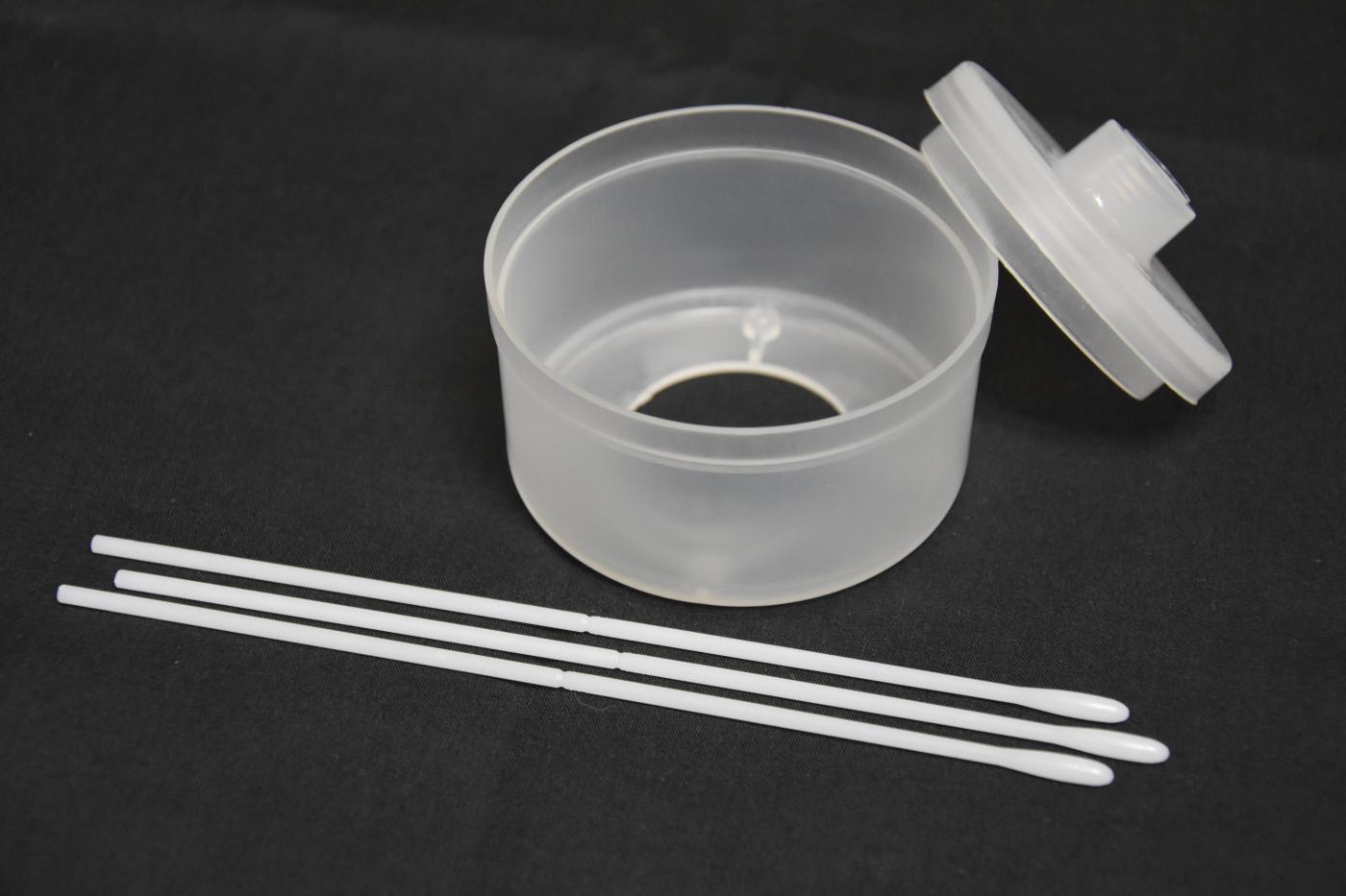 teel injection molded swabs and filter components.